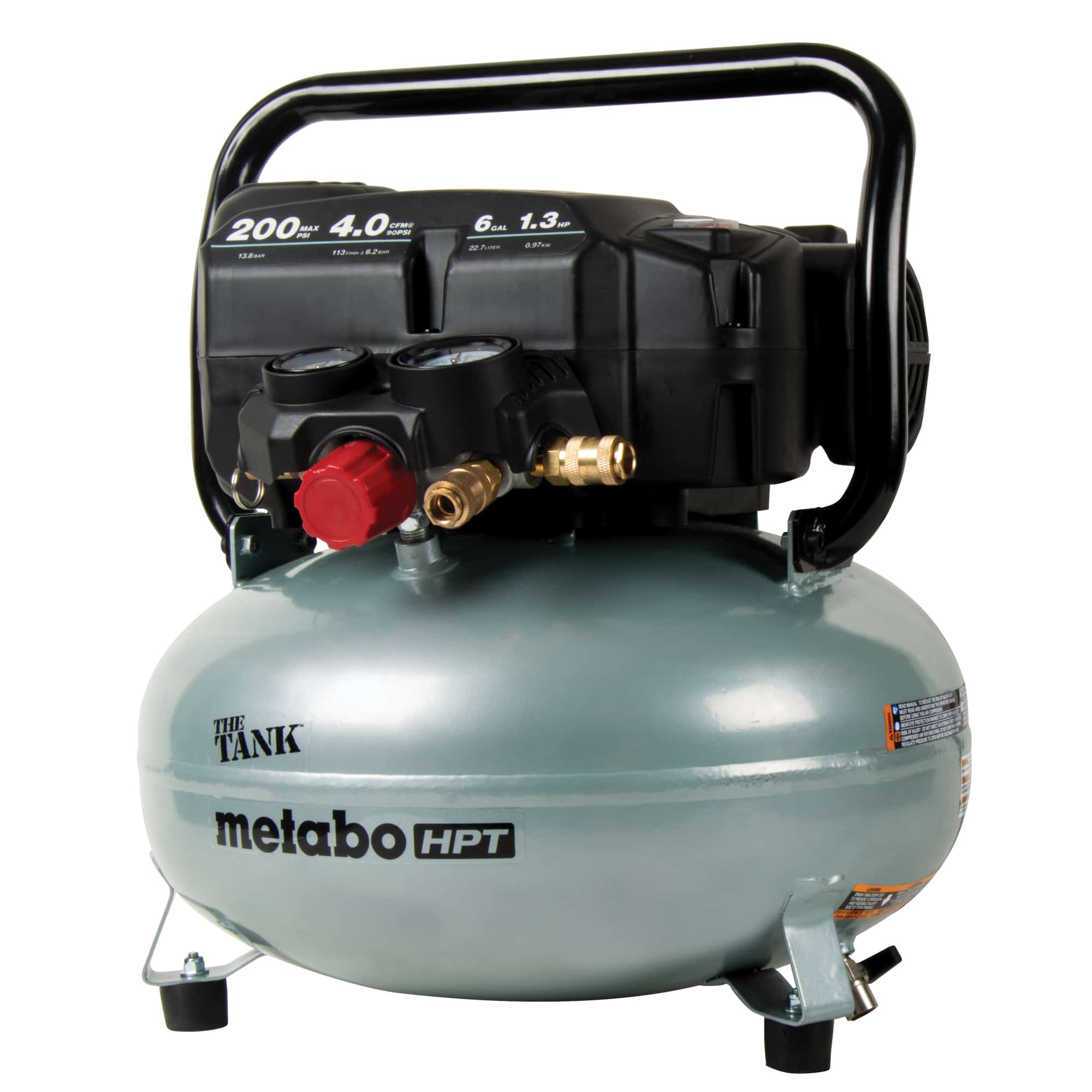 THE TANK™ 6-Gallon High Capacity Pancake Air Compressor | Metabo 